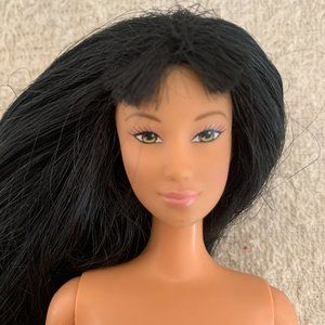 Vintage 90s Mattel Barbie Doll with Black Hair